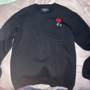 Forever 21 Black rose Sweater